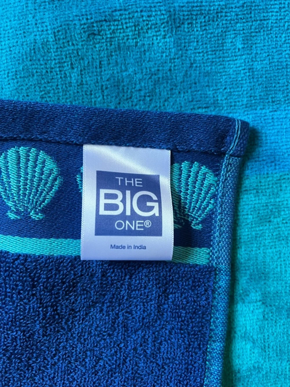 Blue Seahorse Beach Towel